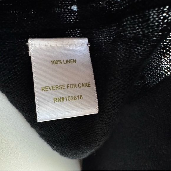 Garnet Hill Linen Essential Cardigan Sweater - Picture 7 of 7